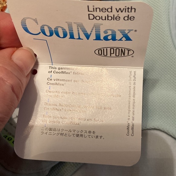 NWT Jockey Activewear Sports Bra Cool Max Icicle Blue Small - Picture 7 of 9